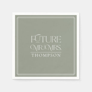 Serviette En Papier Avenir simple Livre de douche de Mme Green Couple
