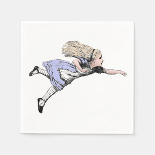 Serviette En Papier Aventure d'Alice au pays des merveilles volante Te