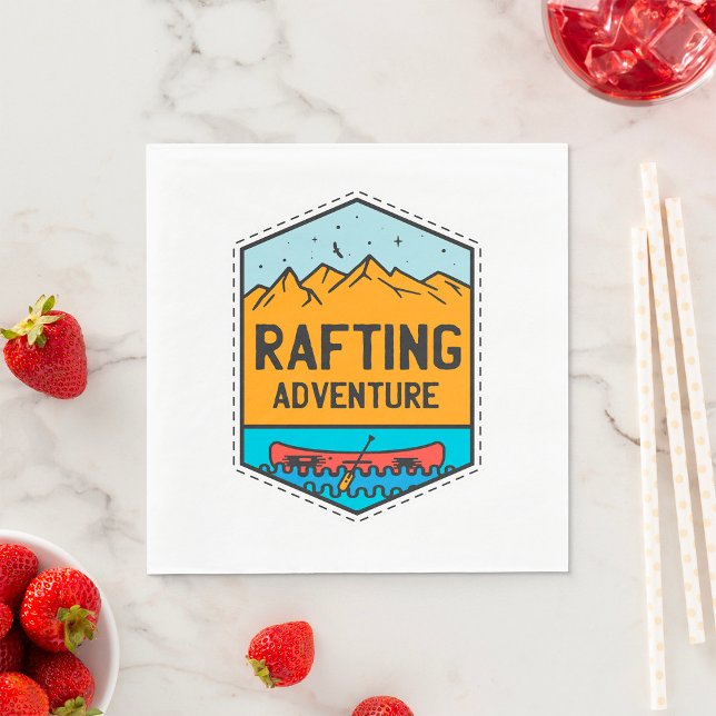 Serviette En Papier Aventure de Rafting (Créateur téléchargé)