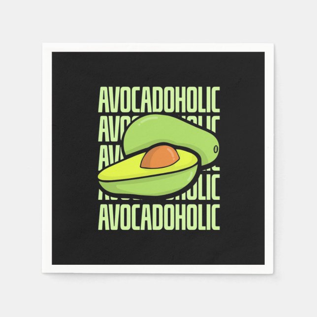 Serviette En Papier Avocado Fruit Food (Devant)