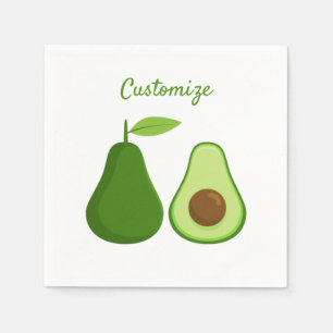 Serviette En Papier Avocado Lover Design Thunder_Cove
