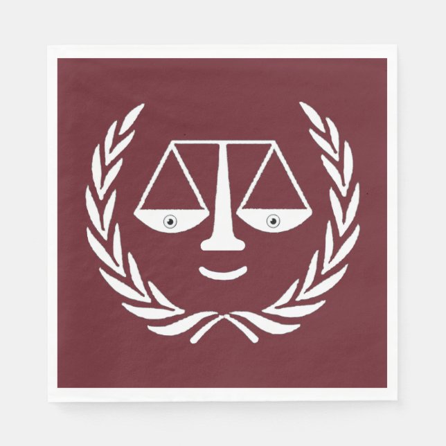 Serviette En Papier Avocat Droit École de Graduation Party Napkins (Devant)