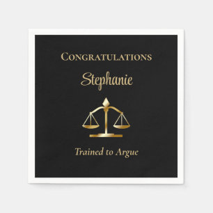 Serviette En Papier Avocat   Scales juridiques du procureur formés à l