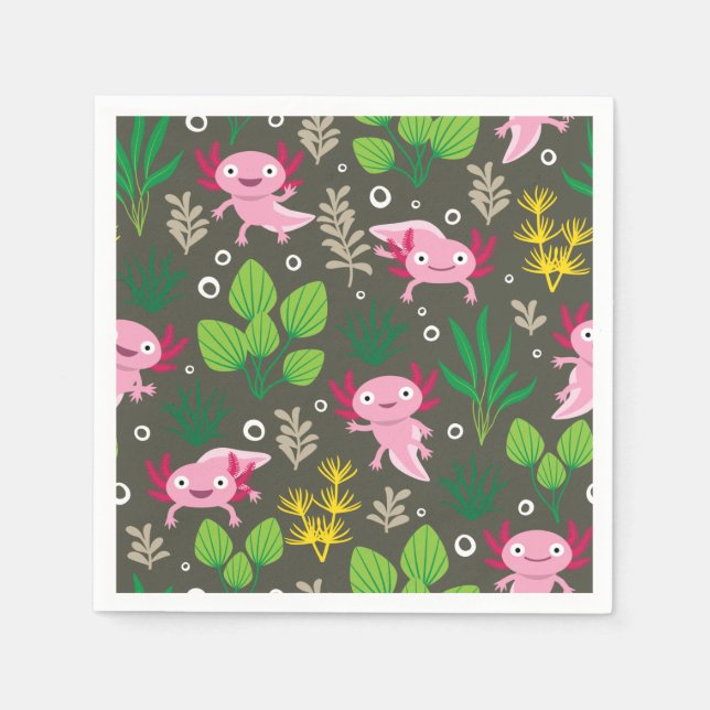 Serviette En Papier Axolotl Napkins (Devant)