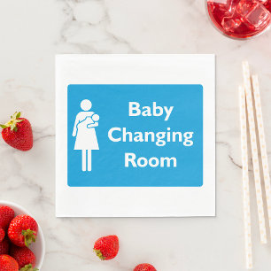 Serviette En Papier Baby Changing Room Signer Nouveau Parent Napkins