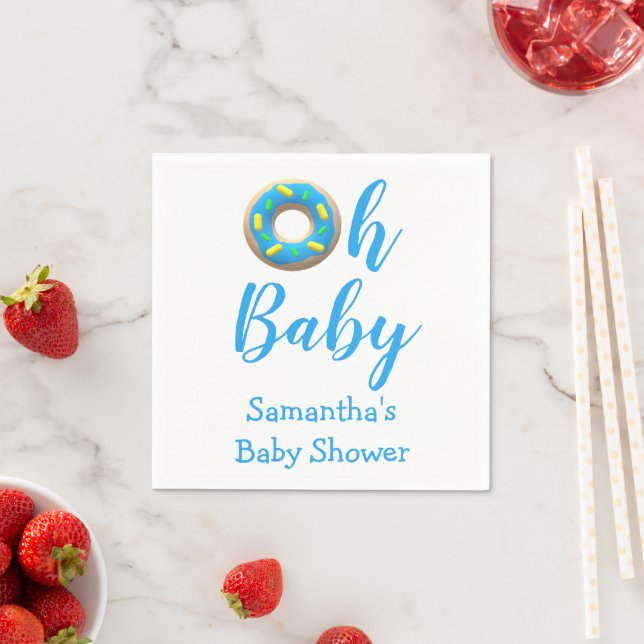 Serviette En Papier Baby Donut (En situation)