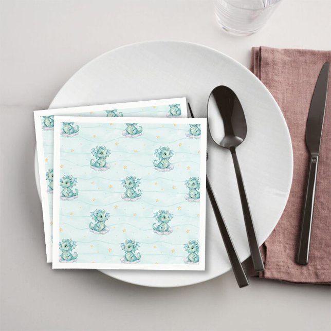 Serviette En Papier Baby Dragon (Créateur téléchargé)