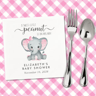 Serviette En Papier Baby Girl Douche Eléphant mignon