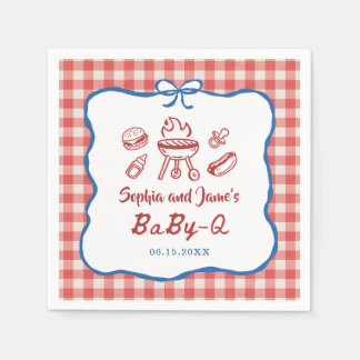 Serviette En Papier Baby-Q BBQ Fête du 14 juillet Baby Shower
