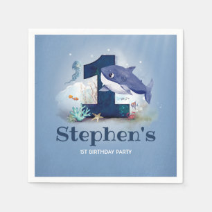 Serviette En Papier Baby Shark fête d'anniversaire