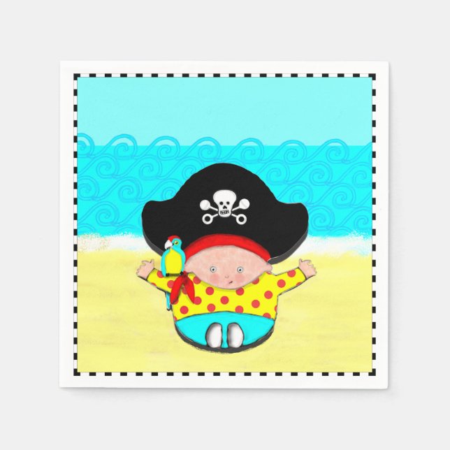 Serviette En Papier baby shower (Devant)