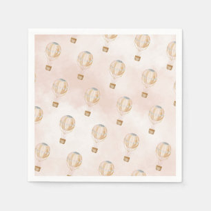 Serviette En Papier Baby shower à ballon à air chaud