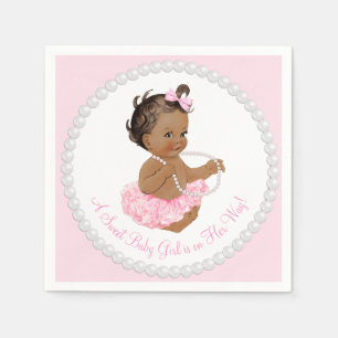Serviette En Papier Baby shower à perles Ballerina Tutu