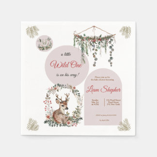 Serviette En Papier Baby shower à thème de Deer Deer