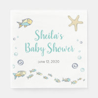 Baby shower À thème Mer du Poisson
