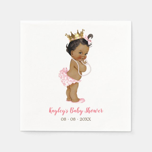 Serviette En Papier Baby shower africain américain Napkin (Devant)
