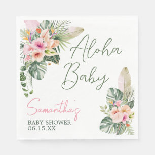 Serviette En Papier Baby shower Aloha