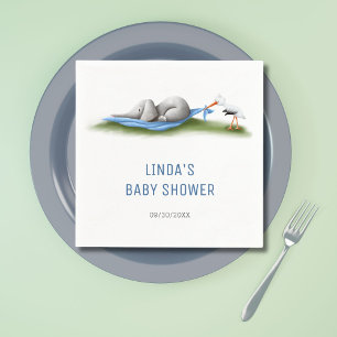 Serviette En Papier Baby shower bébé Eléphant Moderne