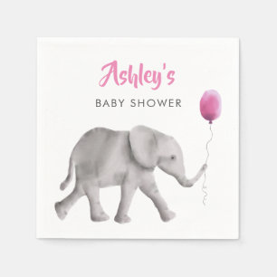 Serviette En Papier Baby shower bébé éléphant serviettes avec ballon r