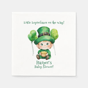 Serviette En Papier baby shower bébé leprechaun