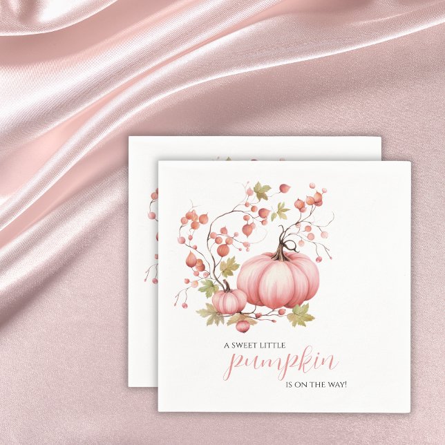 Serviette En Papier Baby shower Berry Citrouille d'automne (Créateur téléchargé)