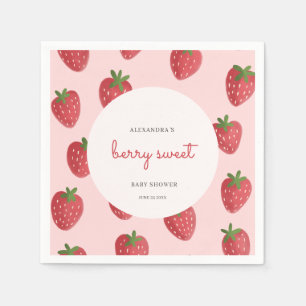 Serviette En Papier Baby shower Berry Sweet Strawberry