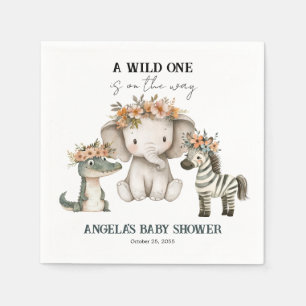 Serviette En Papier Baby shower Boho Safari