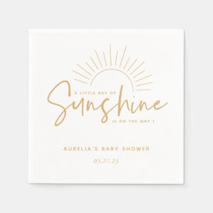 Serviette En Papier Baby shower Boho Sunshine