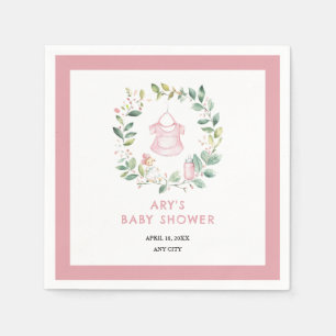 Serviette En Papier Baby shower Boho Vintage