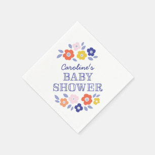 Serviette En Papier Baby shower Cascade vintage