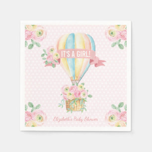 Serviette En Papier Baby shower chaud de ballon à air d'aventure asse