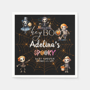Serviette En Papier Baby shower Costume Halloween Boo Skeletons Éffray