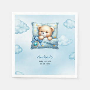 Serviette En Papier Baby shower Coussin Teddy Bear