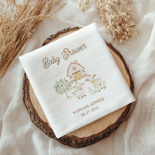 Serviette En Papier Baby shower Cutie cultivé à la maison
