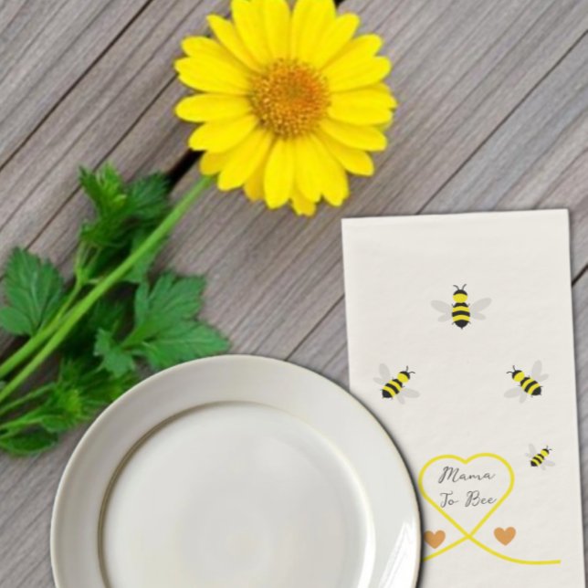 Serviette En Papier Baby shower d'abeilles (Créateur téléchargé)