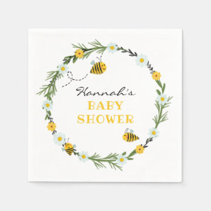 Serviette En Papier Baby shower d'abeilles