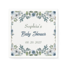 Baby shower d'aquarelle de printemps