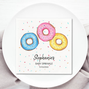 Serviette En Papier Baby shower d'arrosage pour bébé Donut