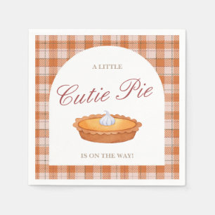 Serviette En Papier Baby shower d'automne Cutie Pie Napkin