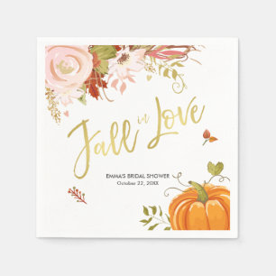 Serviette En Papier Baby shower d'automne nuptiale de Naples automne d