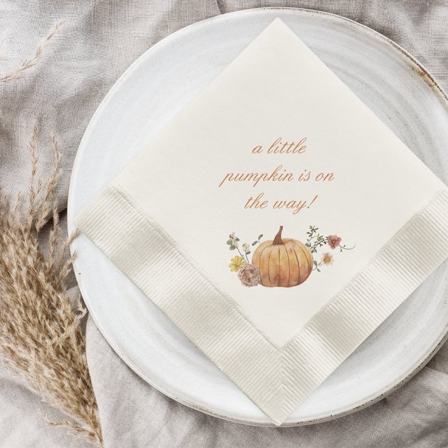 Serviette En Papier Baby shower d'automne rustique Elegant Petit Citro (Créateur téléchargé)
