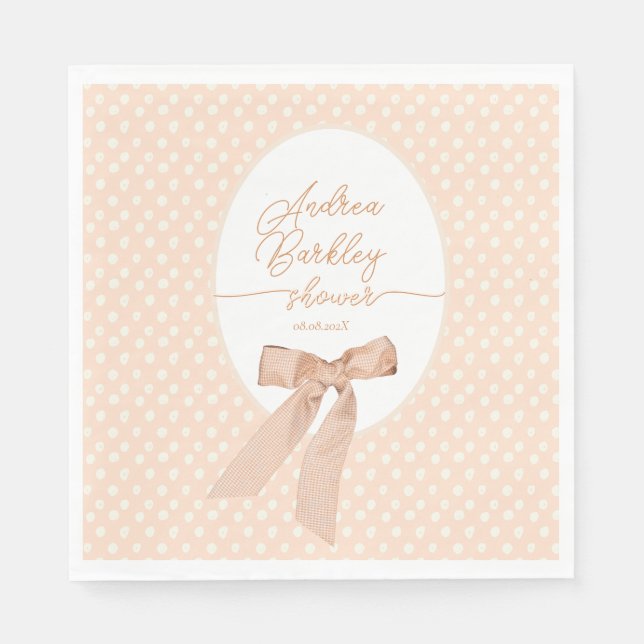 Serviette En Papier Baby shower de cache de cache (Devant)