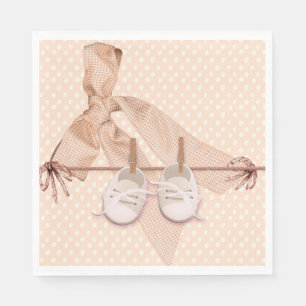 Serviette En Papier Baby shower de cache de cache