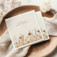 Baby shower de champ Fleur sauvage d'automne