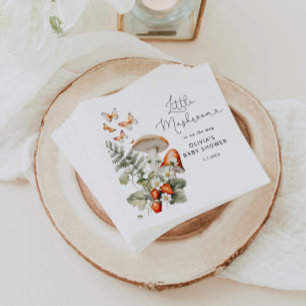 Serviette En Papier Baby shower de champignons de l'automne