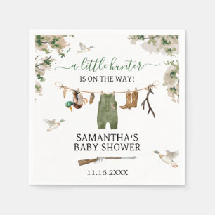 Serviette En Papier Baby shower de chasse au canard