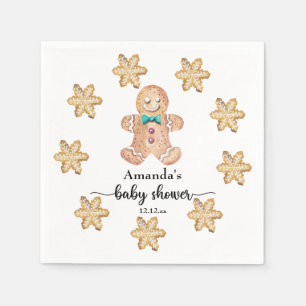 Serviette En Papier Baby shower de cookies de Noël