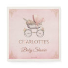 Baby shower de fille rose Vintage classique