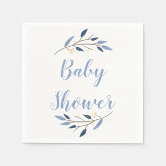 Serviette En Papier Baby shower de forêt de bois