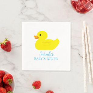 Serviette En Papier Baby shower de la fête du canard en caoutchouc BAB